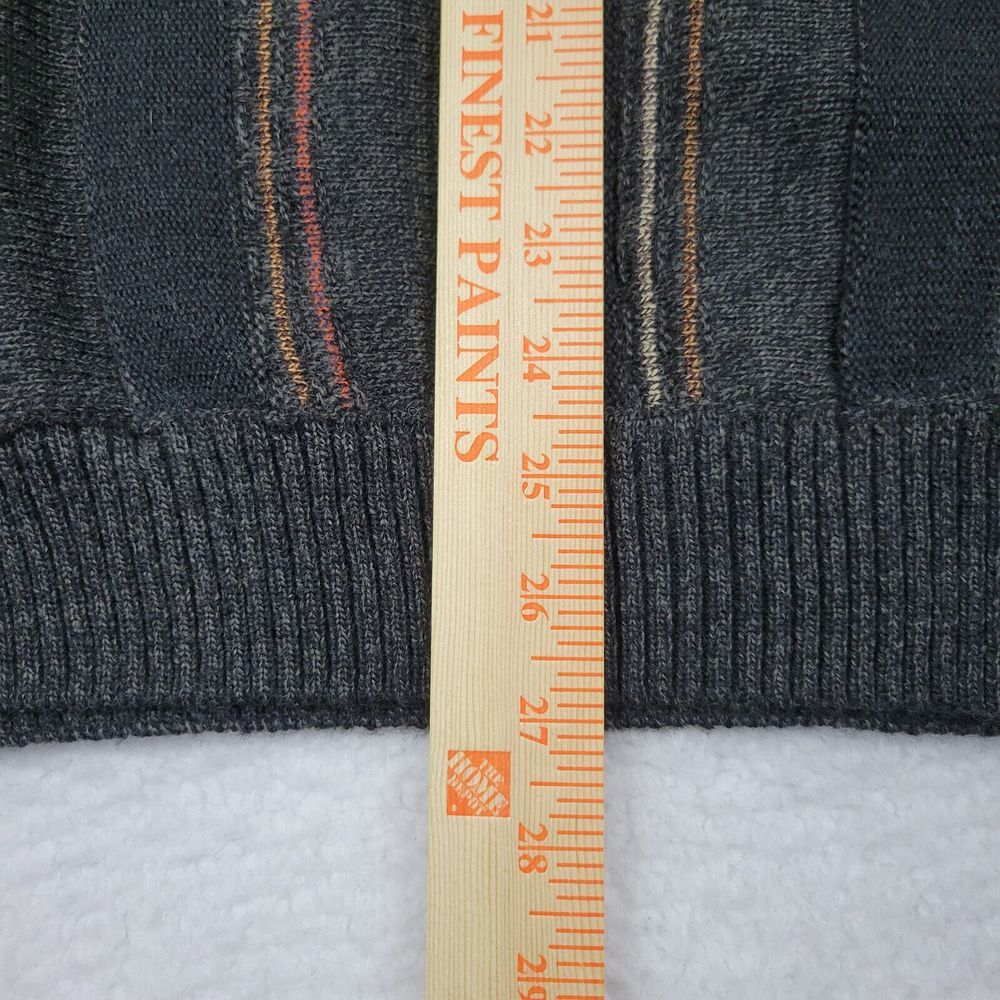 Cotton Traders Pullover‎ Sweater Mens XL Gray Geometric Acrylic Wool Blend - Picture 3 of 6